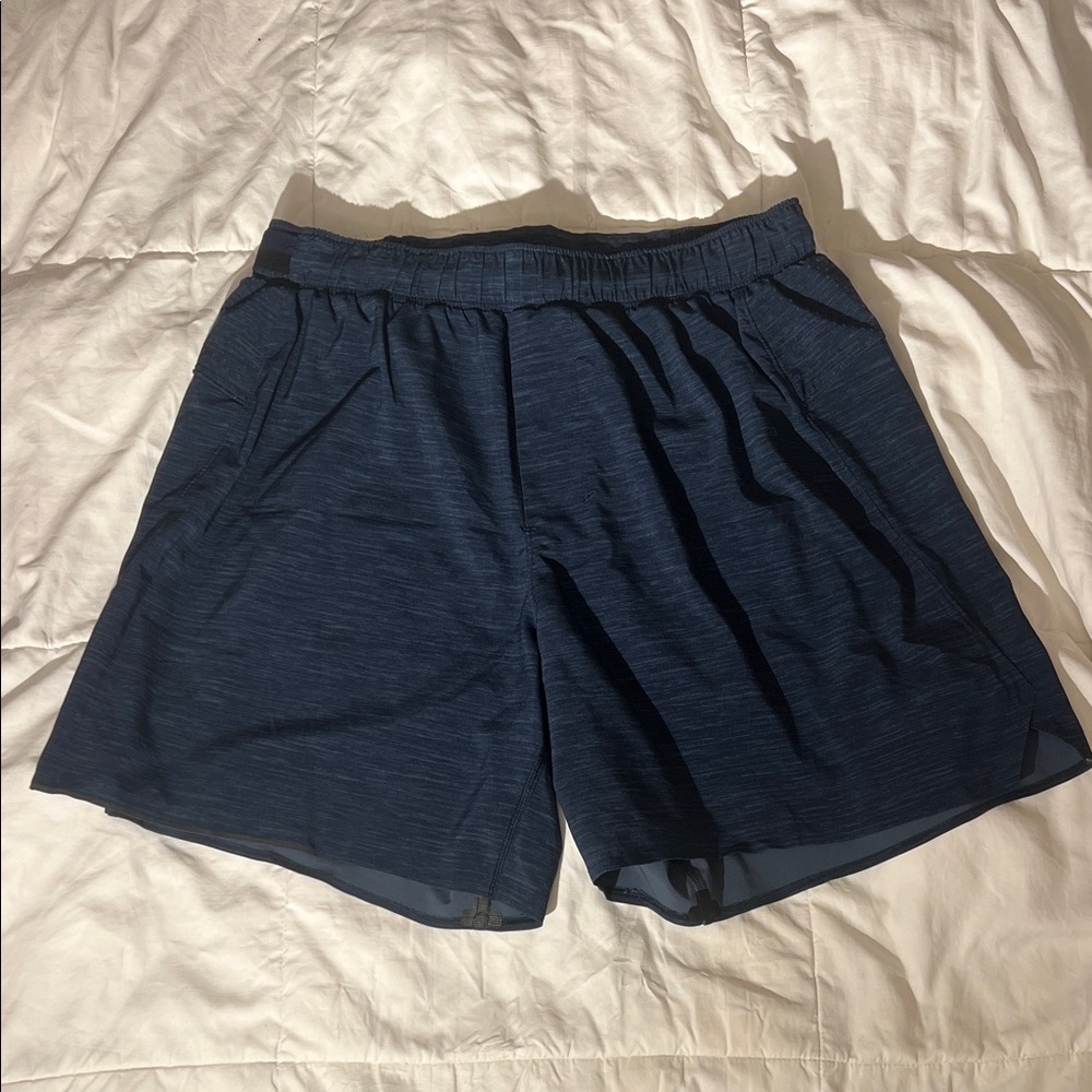 Lululemon Men's Navy Blue Athletic Shorts